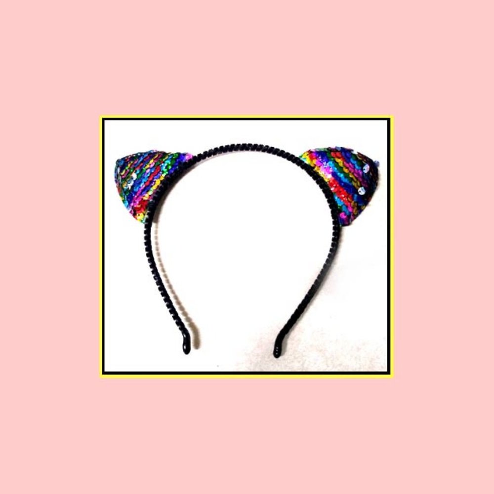 New Sequin Minnie Mouse Ears Headband
